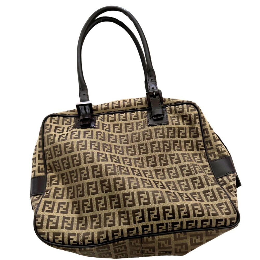 Authentic Fendi Vintage Zucchino Shoulder Bag